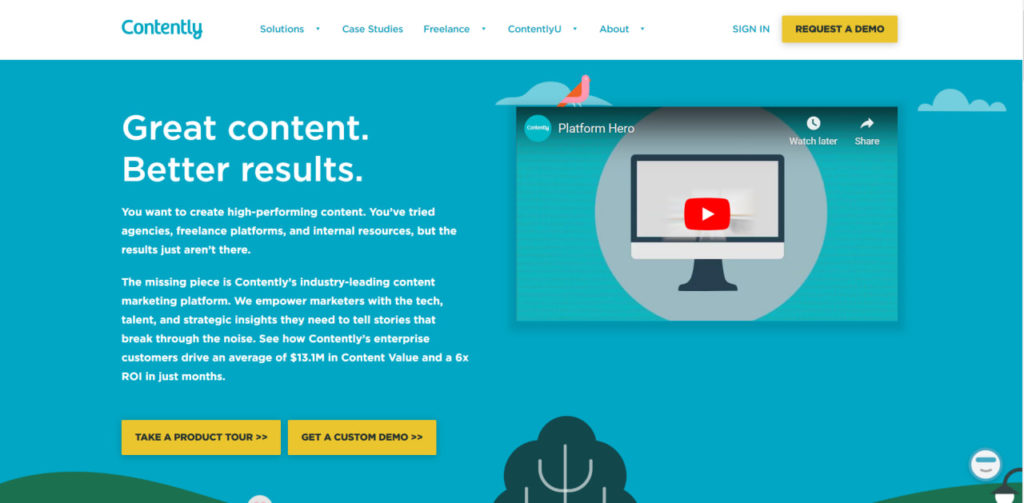 Contently, a content marketing platform for freelancers